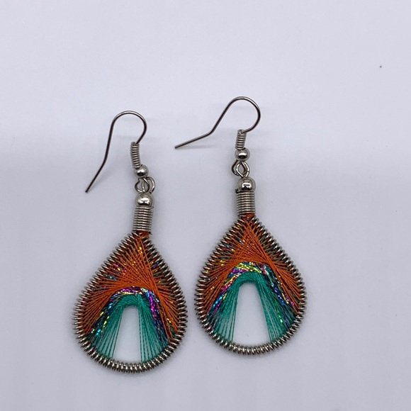 Handmade Native Design Earrings - Picture 3 of 3